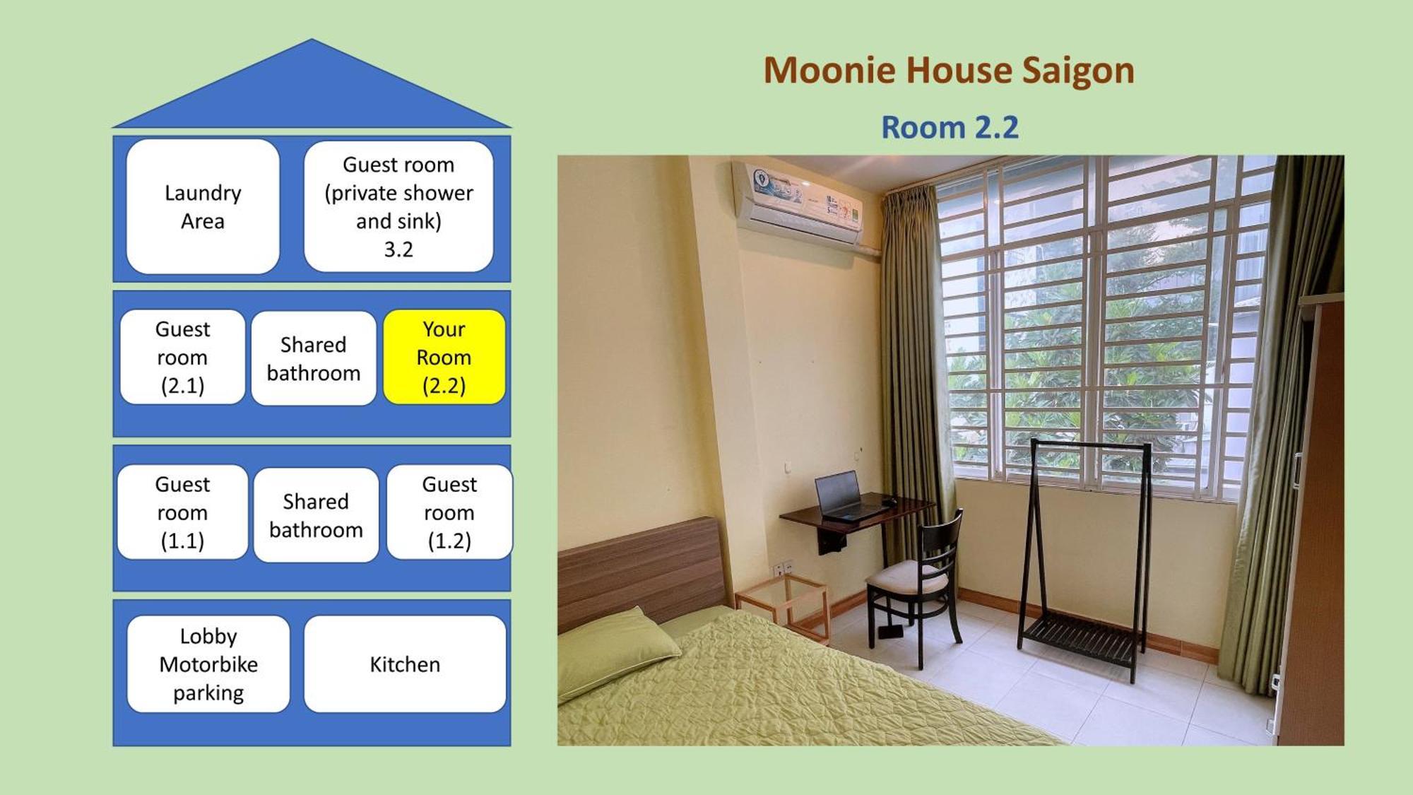 Ở trọ Moonie House Saigon - In Cbd, Cool Ac, Free Laundry, Free Drinking Water *